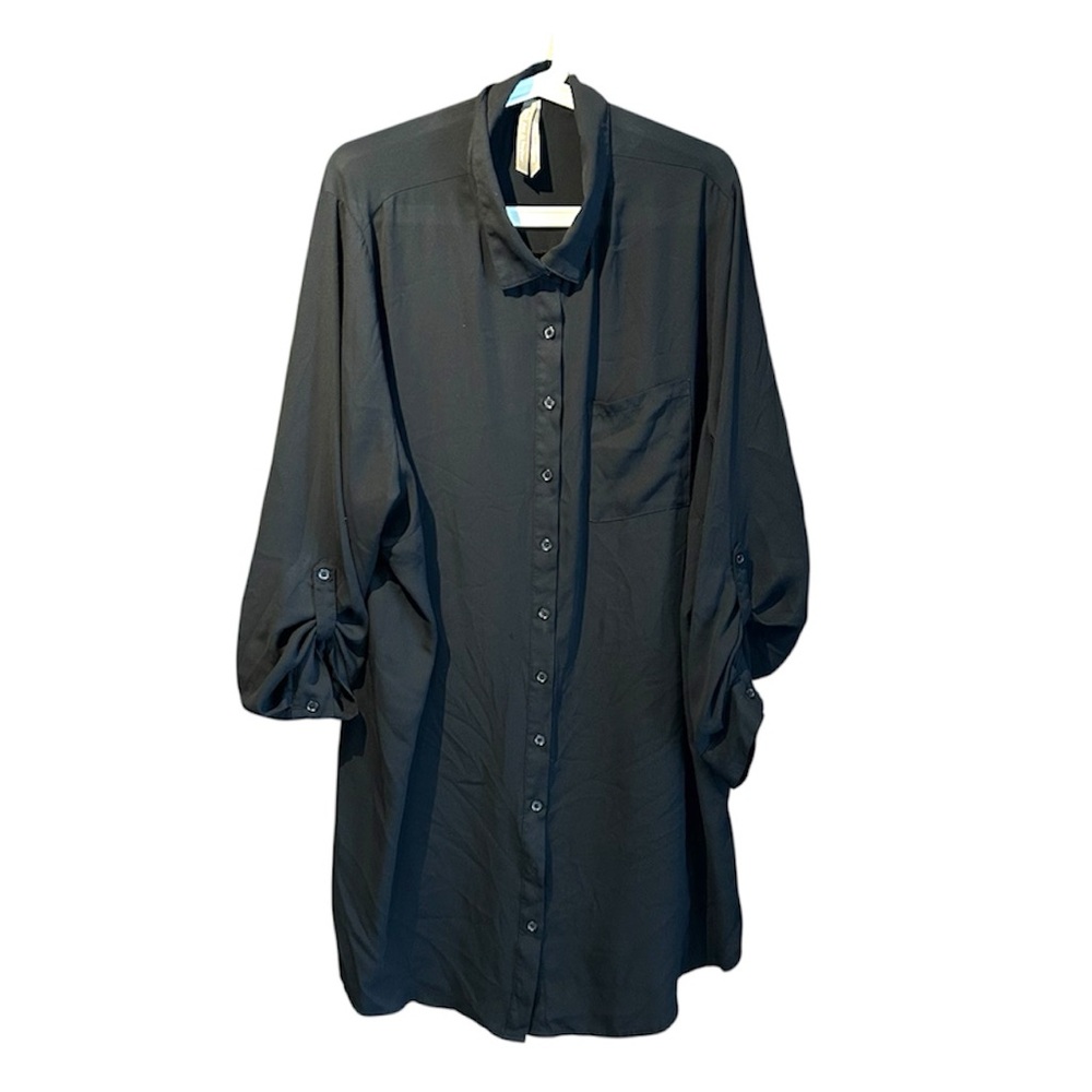 Elegant Black Button-Down Shirt for Women by Penningtons